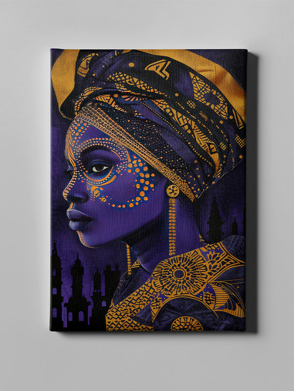 African women art blue