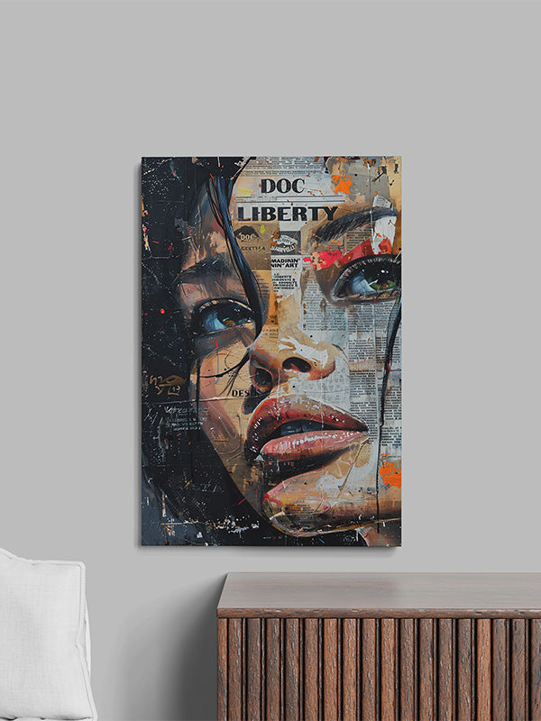 Newspaper Portrait Wall Art