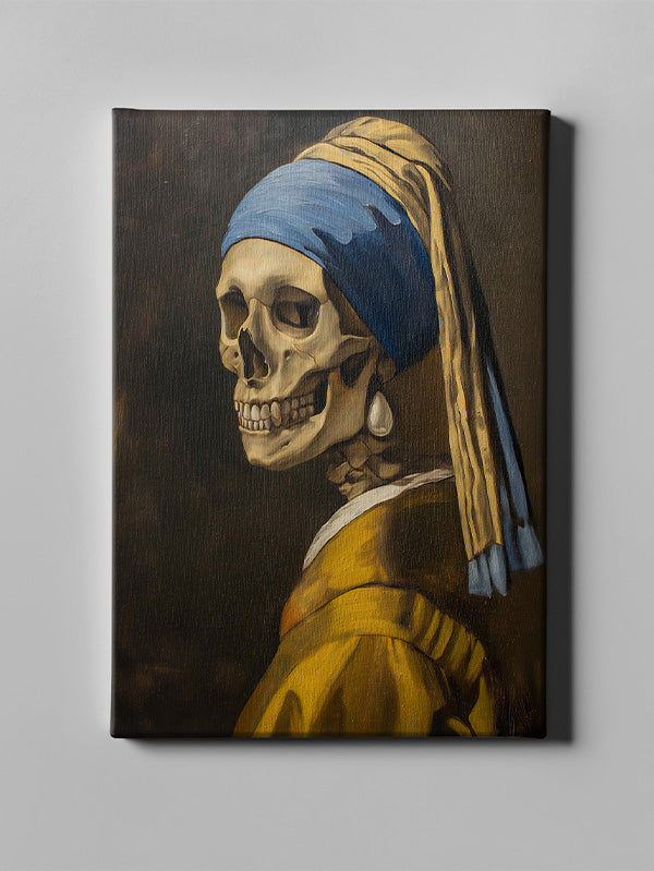 Skeleton with Pearl Earring