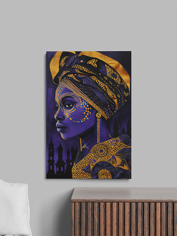 African women art blue