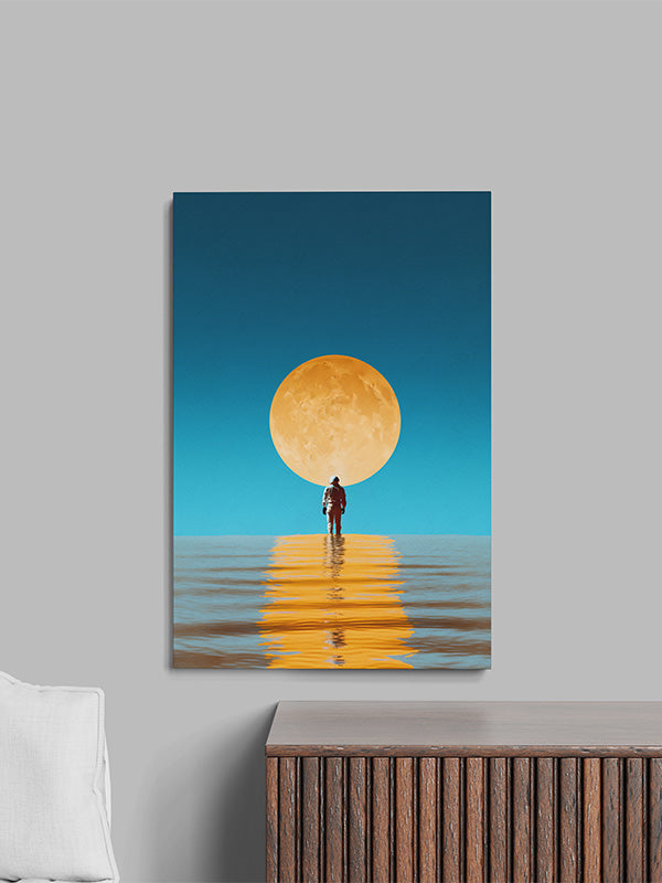 Space themed Lunar Odyssey wall art