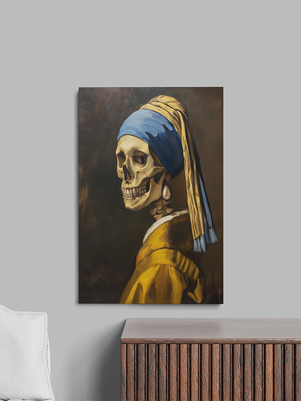 Skeleton with Pearl Earring