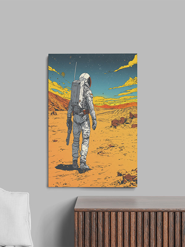 Astronaut retro moonwalk