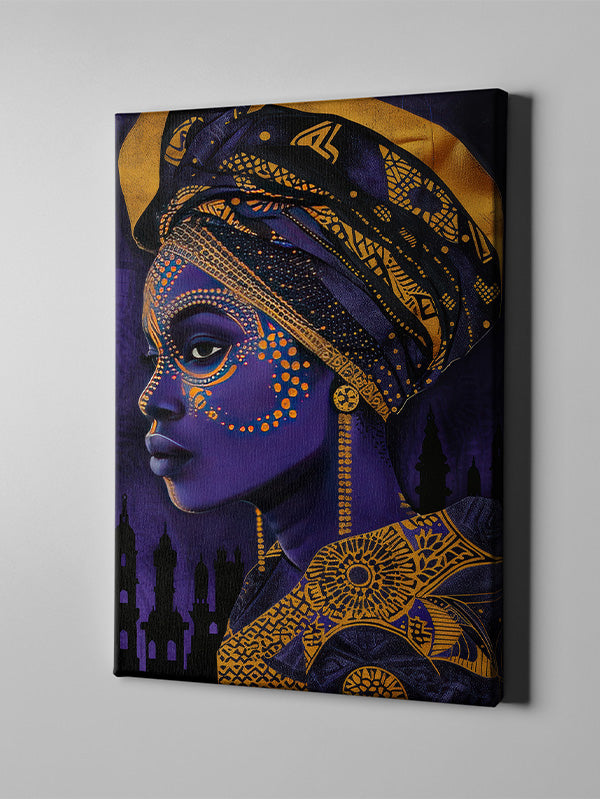 African women art blue