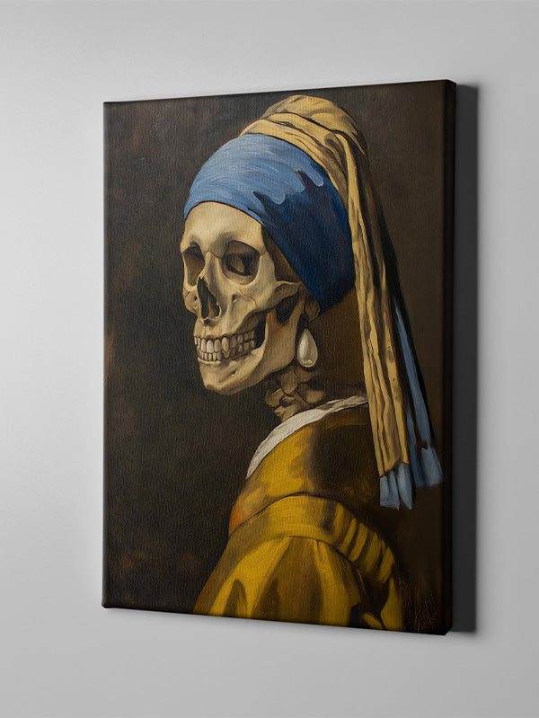 Skeleton with Pearl Earring