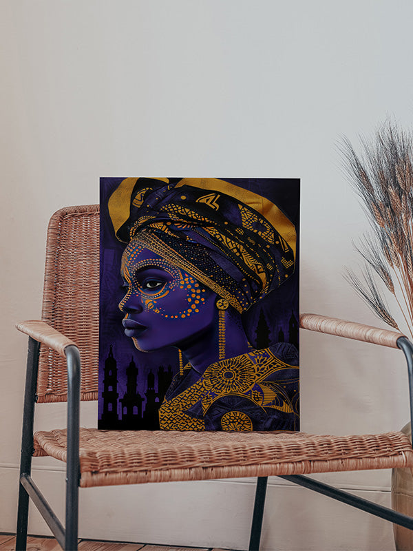 African women art blue