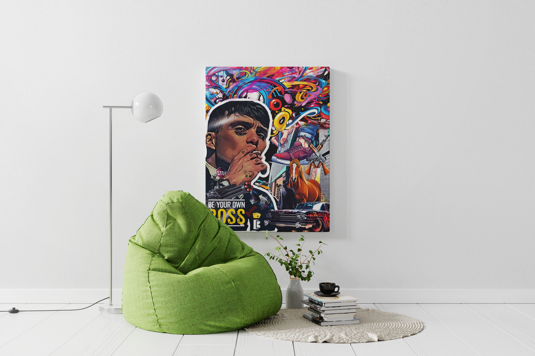 Mafia Graffiti - Thomas Tommy Shelby || Capturing the Enigmatic Peaky Blinders Icon for Living Room Bedroom Home Wall Decor