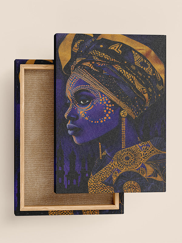 African women art blue