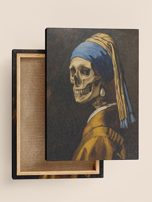 Skeleton with Pearl Earring